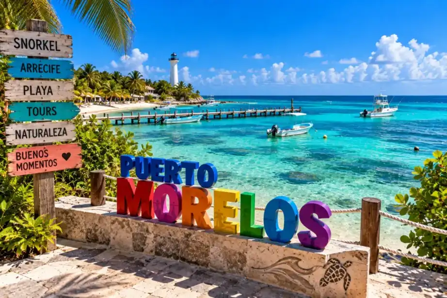 Puerto Morelos: Pueblo & Arrecife
